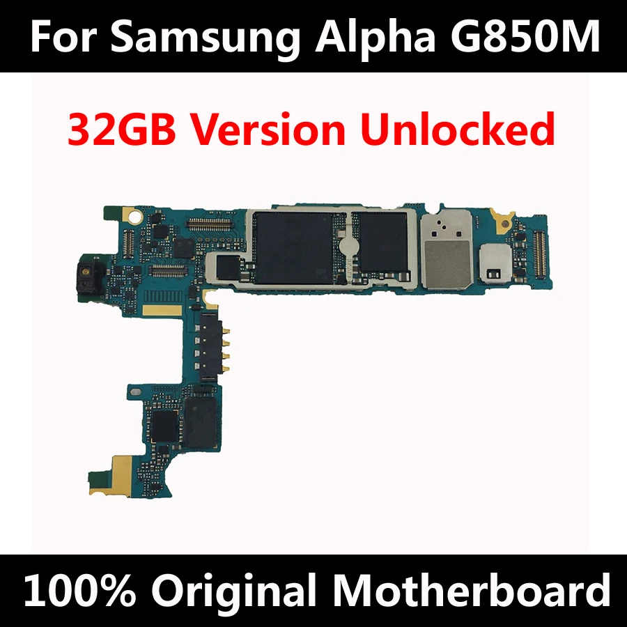 Низкий Prcie материнская плата для samsung Galaxy Alpha G850M 32 ГБ оригинальная с ОС Android IMEI