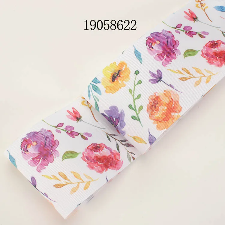 Новые продажи 3 &quot75 мм живой узор мультфильм цветы ленты печатных grosgrain 19058615 | Дом
