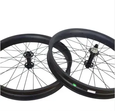 Бескамерные колеса 26ER Fat bike карбоновые 80 мм совместимы с клинчерными втулками