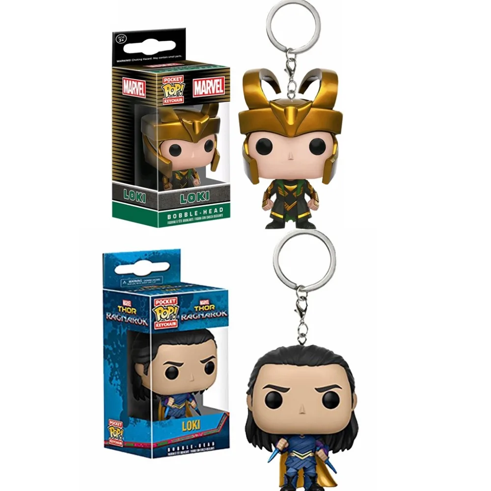 Поп Marvel Avengers 3 Infinity War LOKI виниловый брелок для ключей экшн Фигурки игрушки детей в