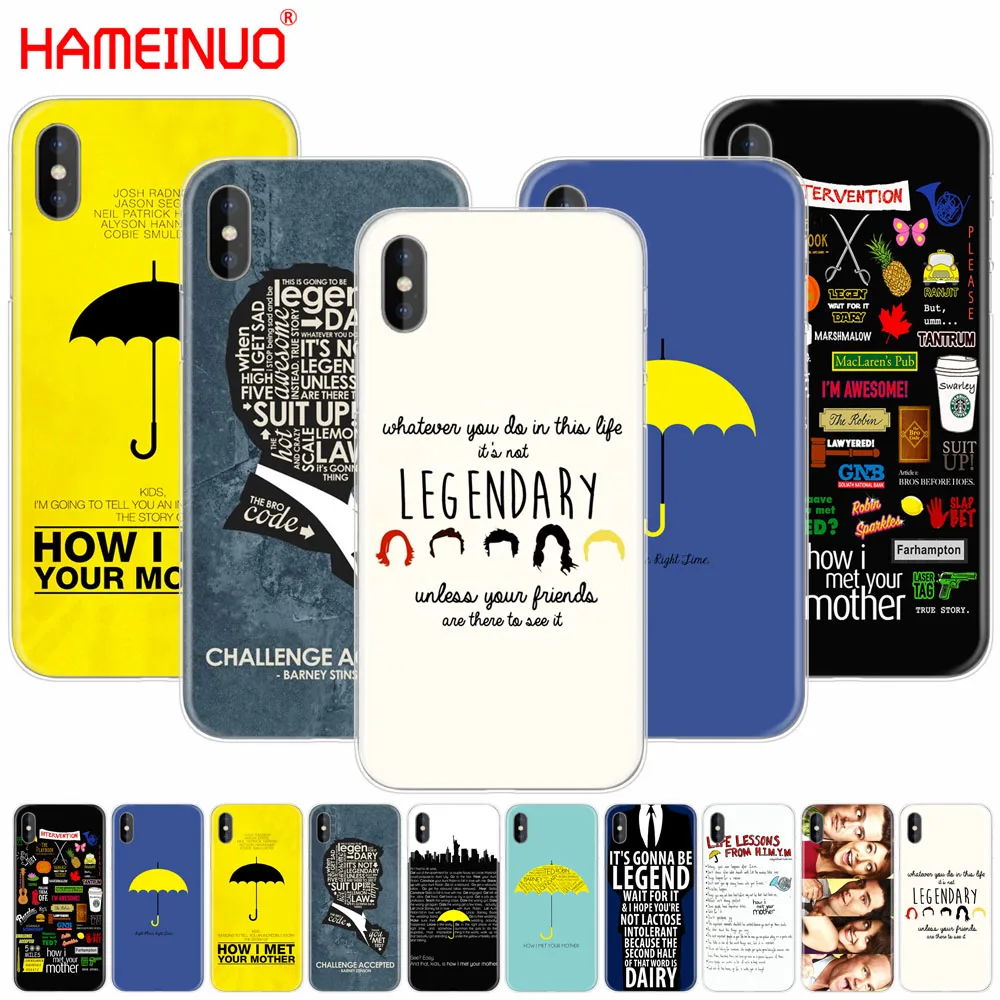 HAMEINUO Как я встретил вашу маму himym цитаты Чехол для мобильного телефона iphone X 8 7 6 4 4s