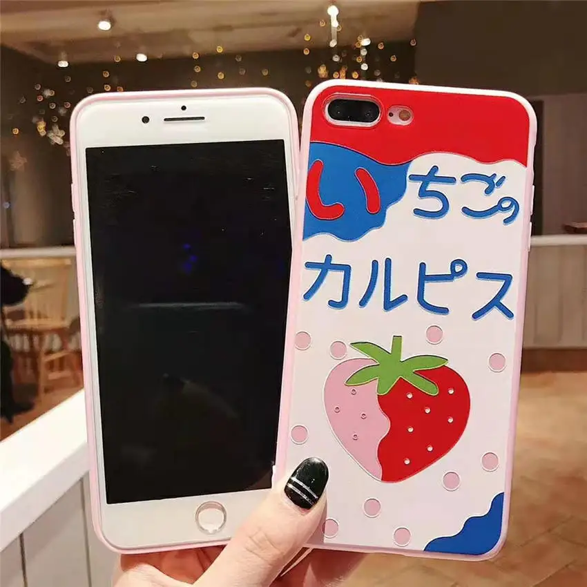 Чехол для телефона iPhone XR XS MAX 8 7 6s Plus розовые милые летние чехлы с рисунком