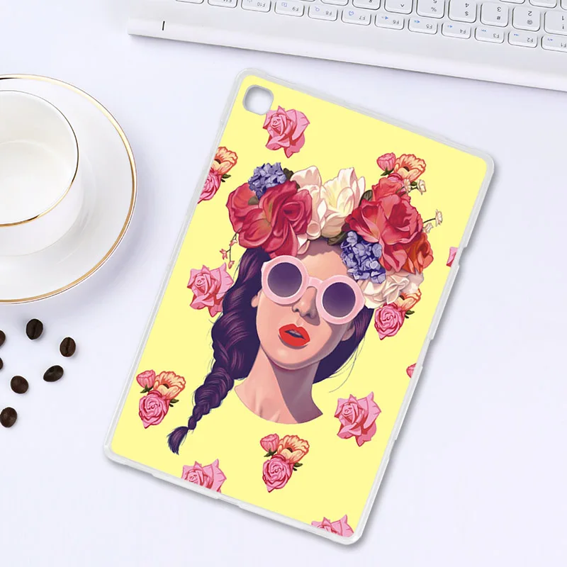 Z011 Мягкий чехол из ТПУ с рисунком для samsung Galaxy Tab S5E T720 T725 чехол s Tab S5E 10," силиконовый защитный чехол для планшета - Цвет: Z011
