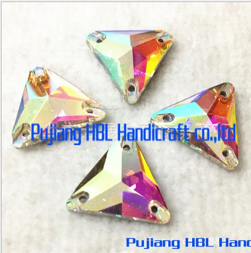 

Кристально чистый AB Trangular 12 мм 16 мм 22 мм пришить на стекло Dtrass со стразами Свадебные платья Deoration аксессуары