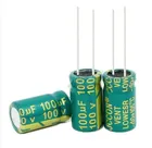 100 v 100 UF 100 мкФ 100 v 100 v 100 UF 100 мкФ 100 v Размер: 10X17 лучшее качество Новинка origina