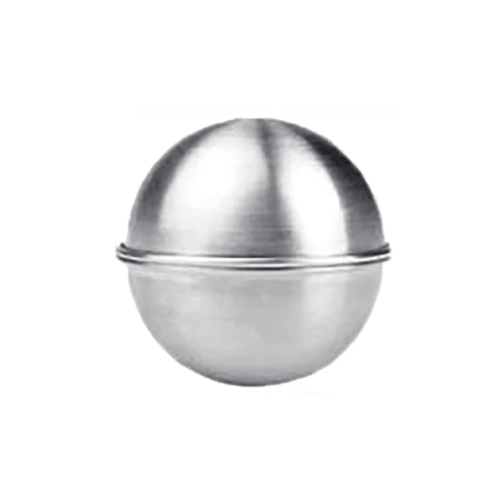 2 шт. креативный металлический алюминиевый сплав 3D шар для ванной бомбы круглой