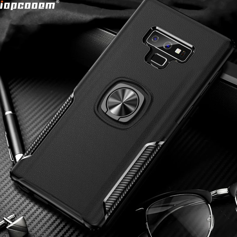 Чехлы для телефонов samsung Note 9 чехол кольцо магнетизм Стенд противоударный