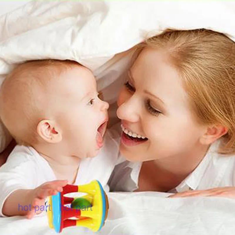2 PCS/Set Baby Infant Kids Lovely Rattle Toy Hand Shake Bell Handbell Ring Musical Educational Gift New | Игрушки и хобби