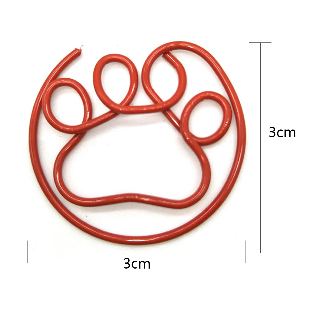 

FangNymph Metal Lovely 10PCS Feet Shape Bookmarks Paper Clip Material Paper Clip Bureau For School Office Supply (Color random)