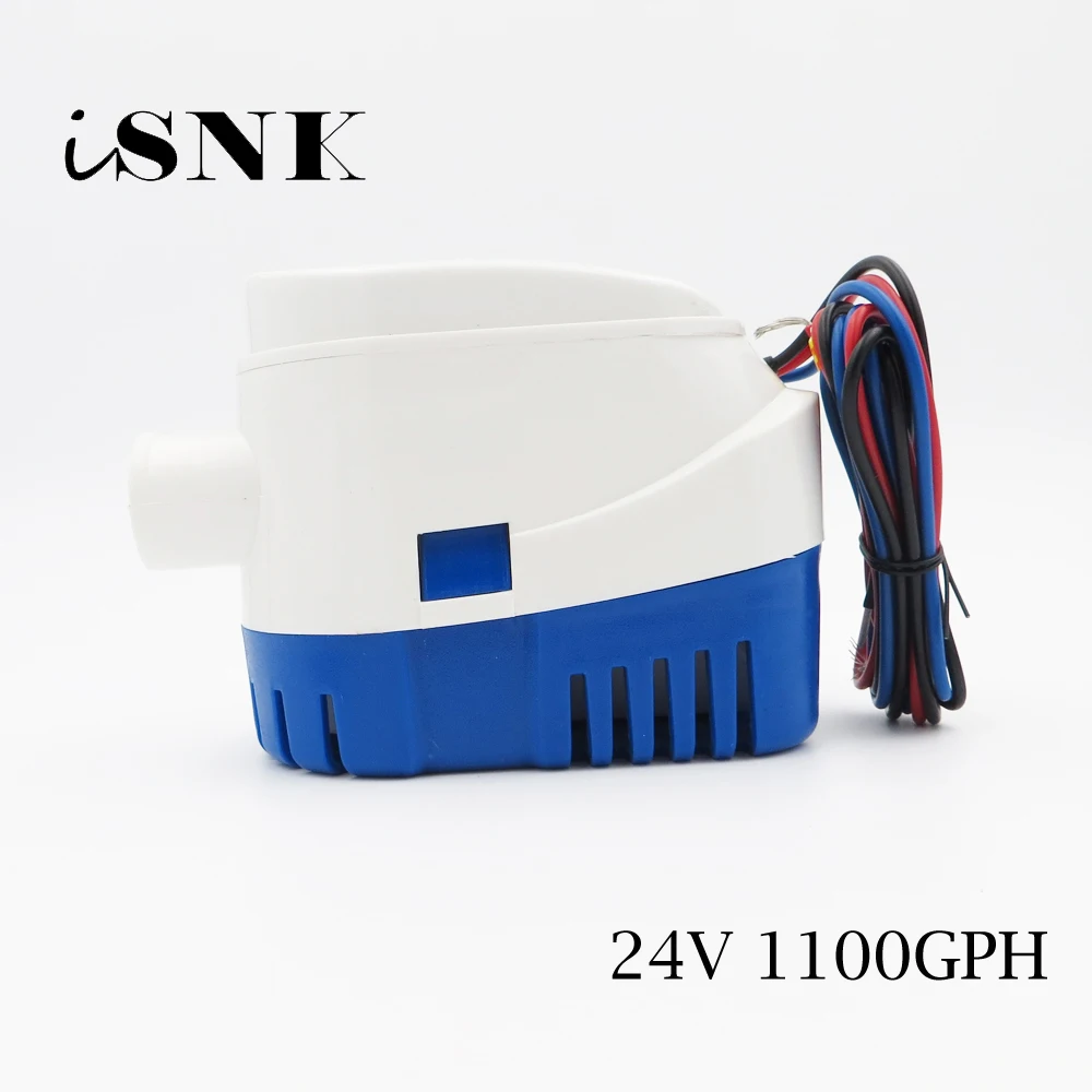 24V 1100GPH Авто Работа Трюмный насос электрический для лодок аксессуары морского