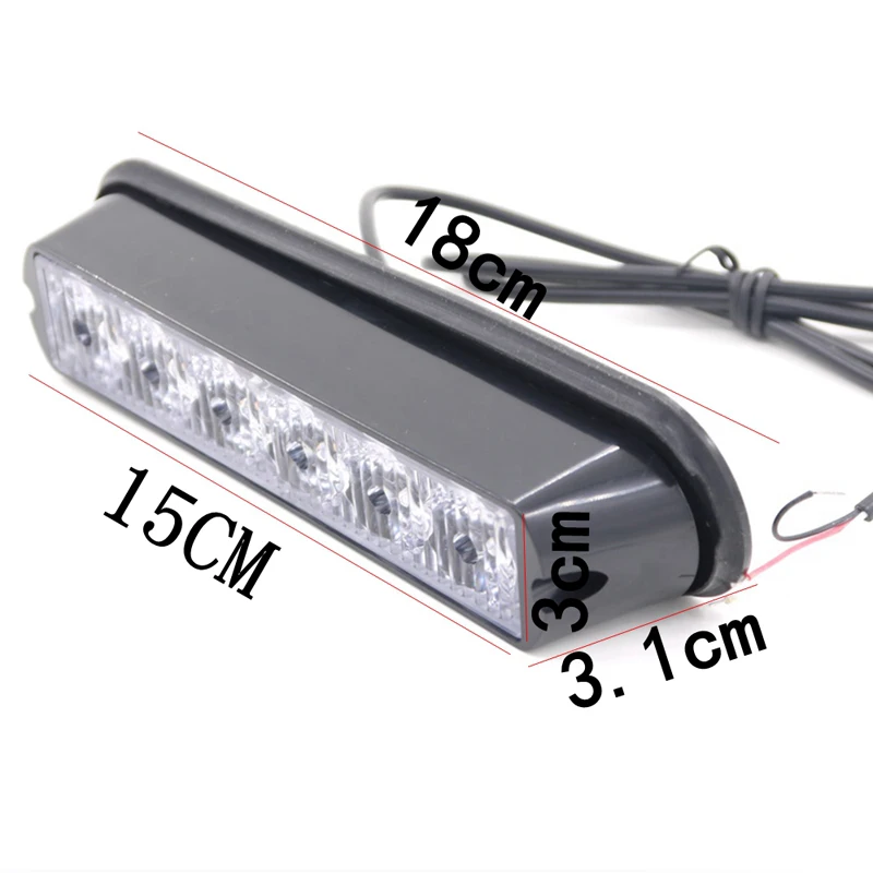 12v24v 18 Вт светодиодная вспышка противотуманная фара Автомобильная решетка для