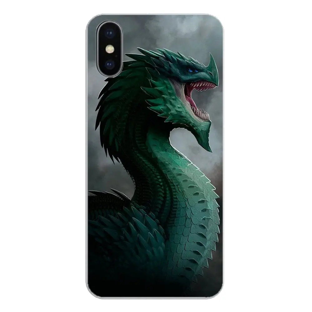 Силиконовый чехол для телефона Apple iPhone 4 4S 5 5S 5C SE 6 6S 7 8 X XR XS Plus MAX Dragon Masters на