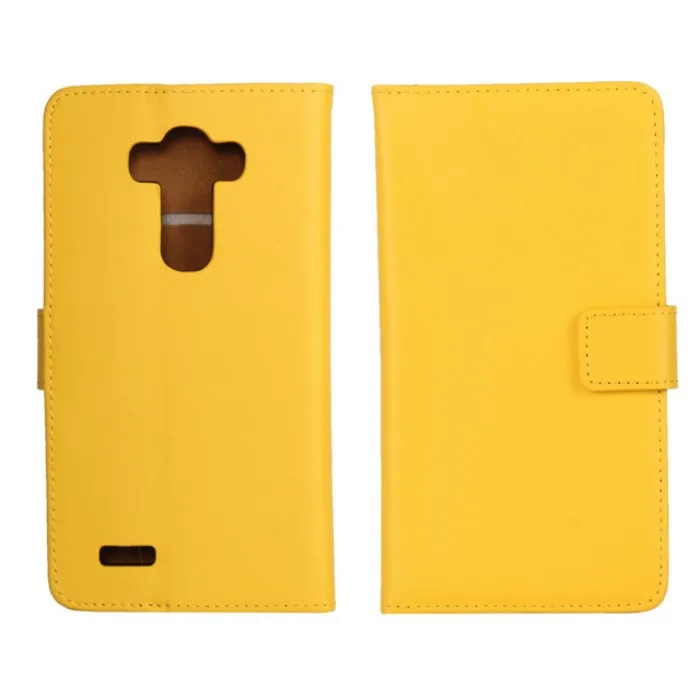 Черный высококачественный чехол-бумажник из натуральной кожи для LG G4 с