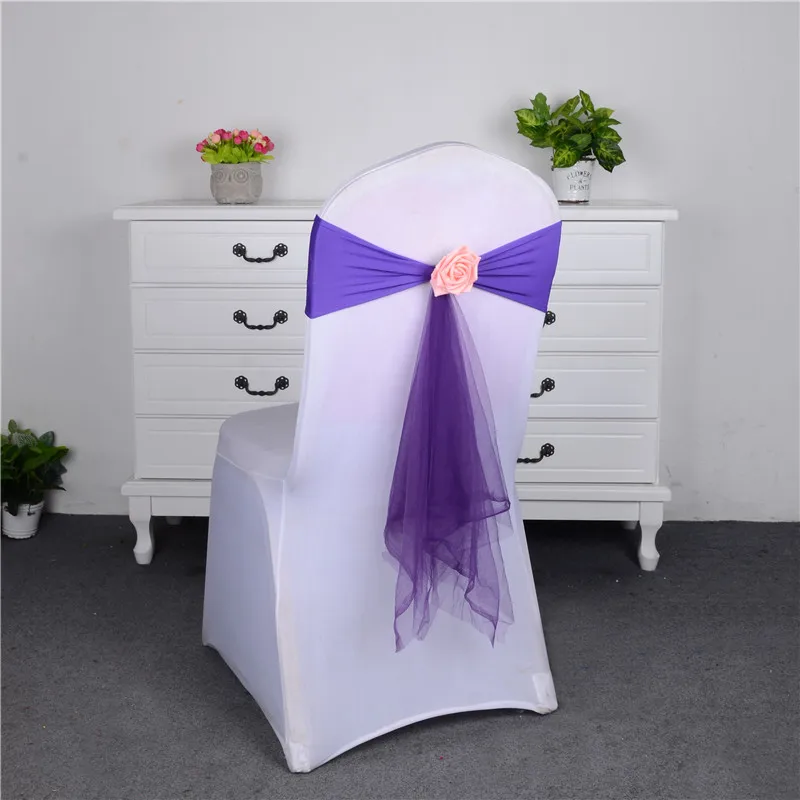 Галстук бабочка из спандекса 12 цветов|spandex sashes|chair sashesorganza chair sashes |