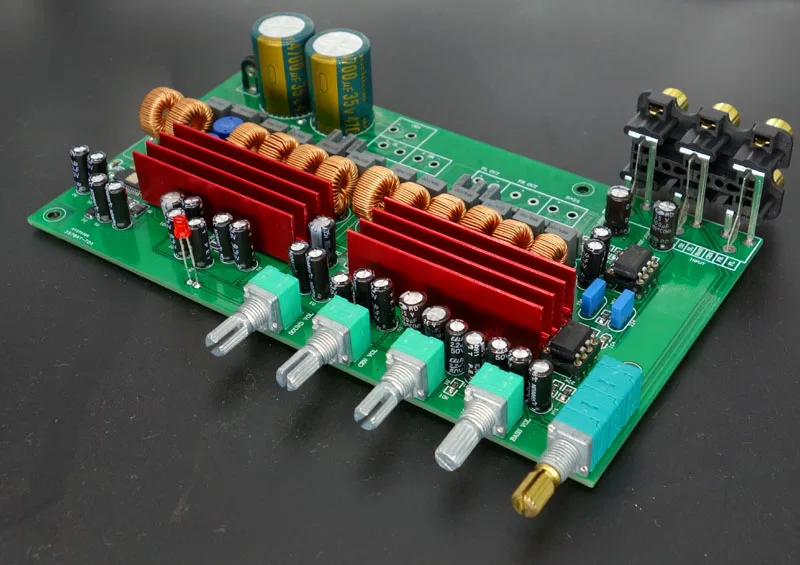 

DC24V 50W*5+100W TPA3116 6-channel 5.1 channel power amplifier board