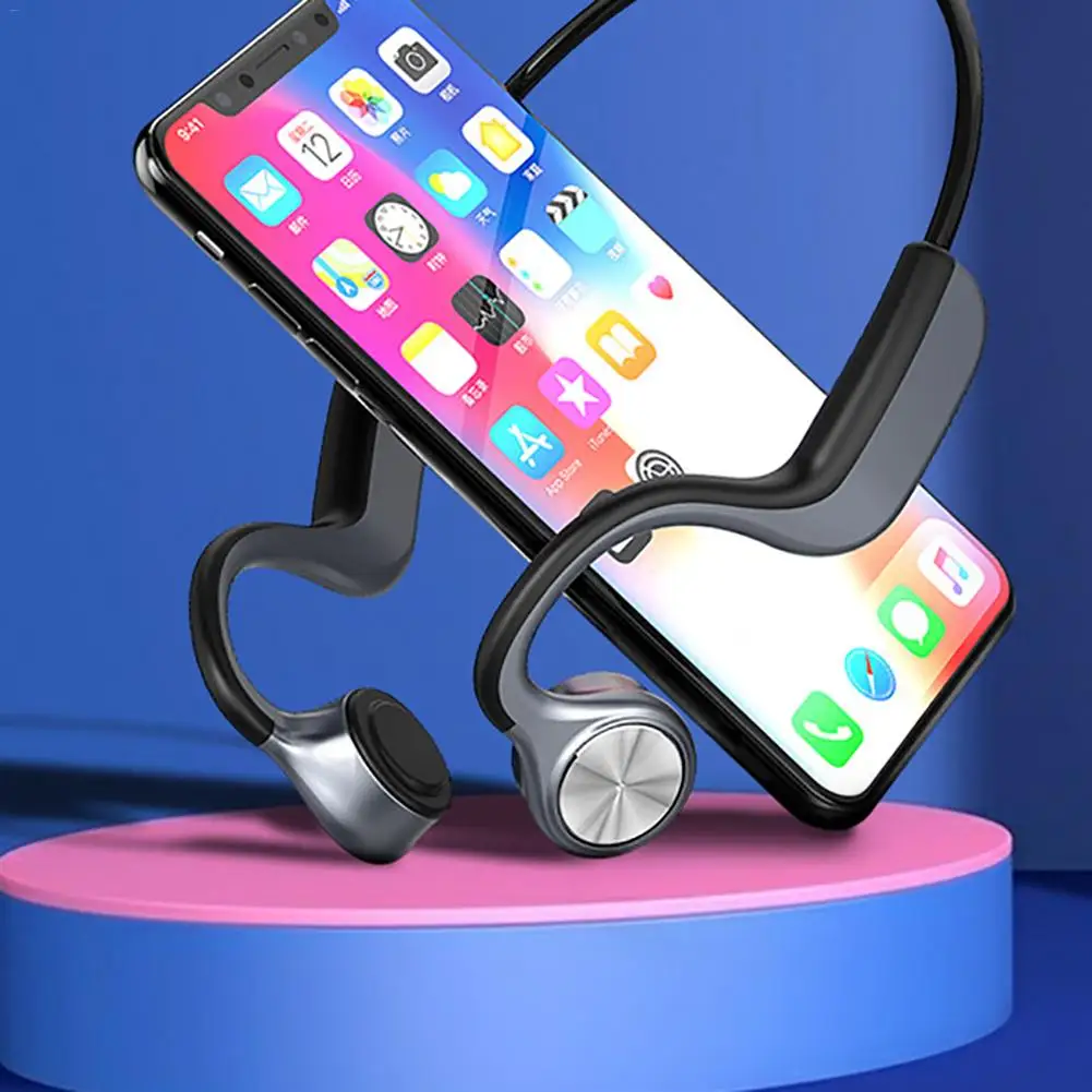 E9 новейшие беспроводные наушники с технологией костной проводимости Bluetooth 5,0 бинауральная стерео гарнитура для слуховой косточки водонепроницаемые спортивные Bluetooth наушники