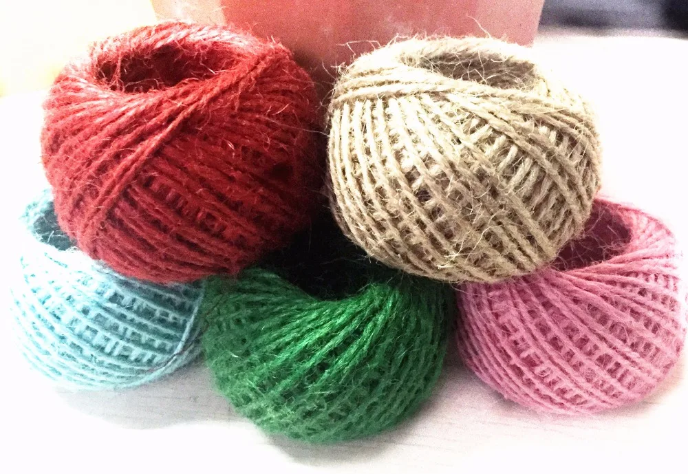 2 мм ремесленные бирки тканевый шнур пеньковая веревка джутовая Мешковина