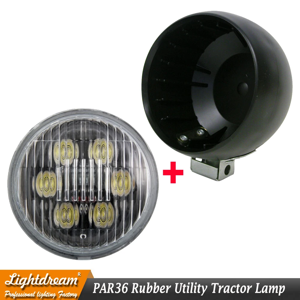 Par 36 круглый вспомогательная лампа резиновый корпус 12V 24V лампы накаливания Par36