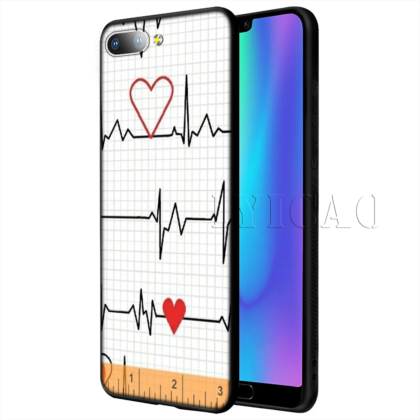 IYICAO медсестры &quotмедицина&quot сердце эксклюзивный мягкий чехол для huawei P20 Pro P10 P8 P9