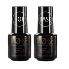 MIZHSE 7 мл верхнее покрытие Базовое покрытие Гель-лак для ногтей УФ светодиодный замачиваемый многоцелевой верхний слой УФ светодиодный отмачиваемый масляный верх для ногтей