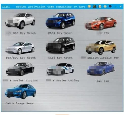 F серия авторизация кодирования для BMW CGDI Prog MSV80 ключевой