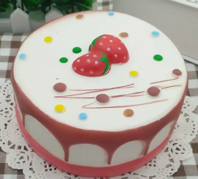 20 шт./партия kawaii squishy jumbo розовый торт Редкие замедлить рост дешево оптом