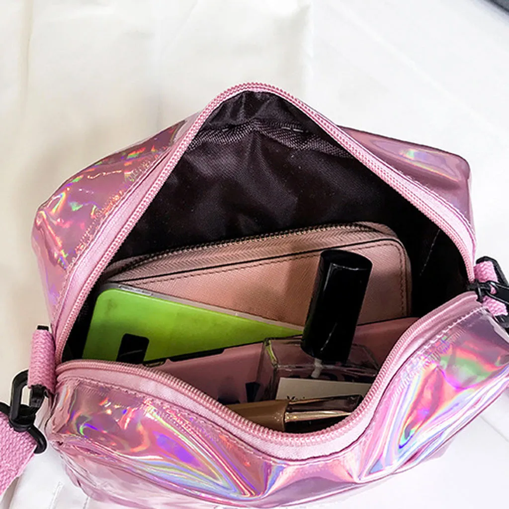 Женская сумка мессенджер модная через плечо для студентов маленькие цветные