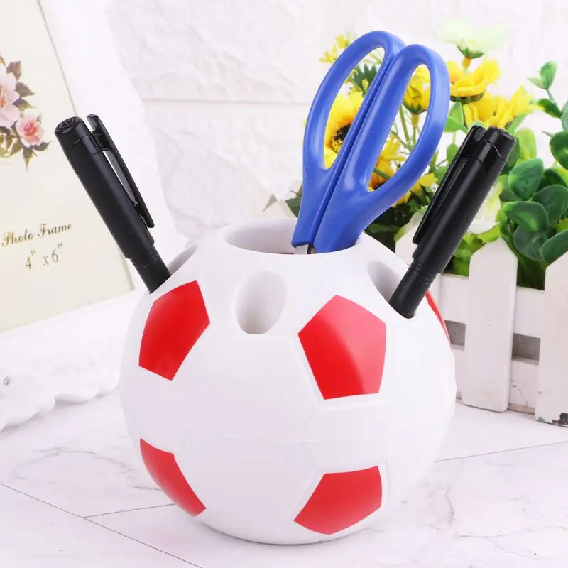 

Creative Football Pen Holder Toothbrush Container Multifunction Office Organizer