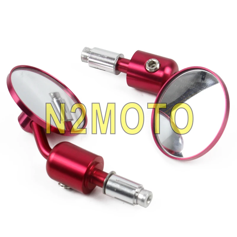 Зеркала заднего вида Cafe Racer круглые выпуклые зеркала для мотоцикла Honda BWM 7/8 дюйма