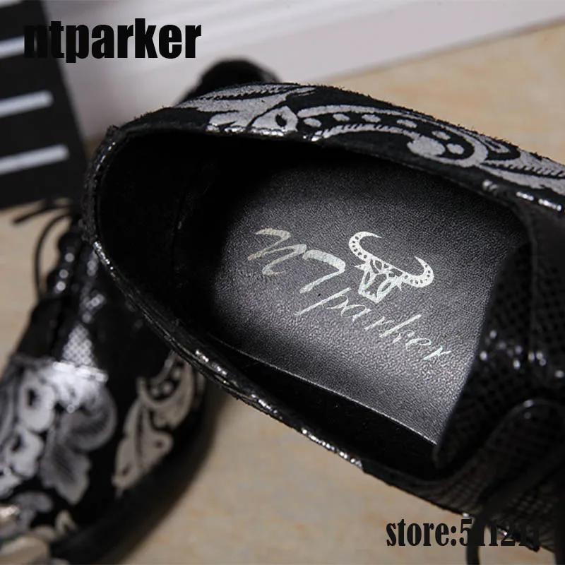 Мужские туфли на шнуровке ntparker из натуральной кожи в итальянском стиле деловые