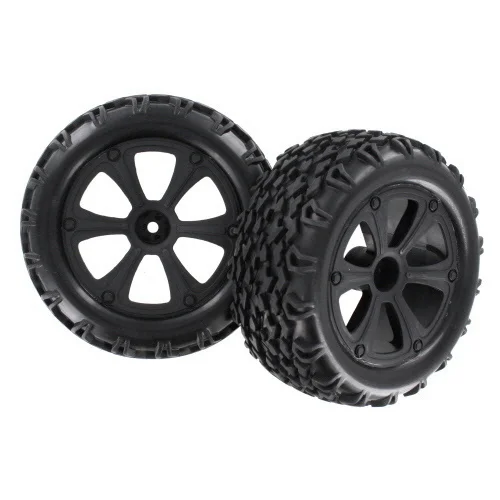 BSD Racing /RED CAT 1/10 RC автомобильные детали Черное колесо и шина (пара) BS214-009 | Игрушки