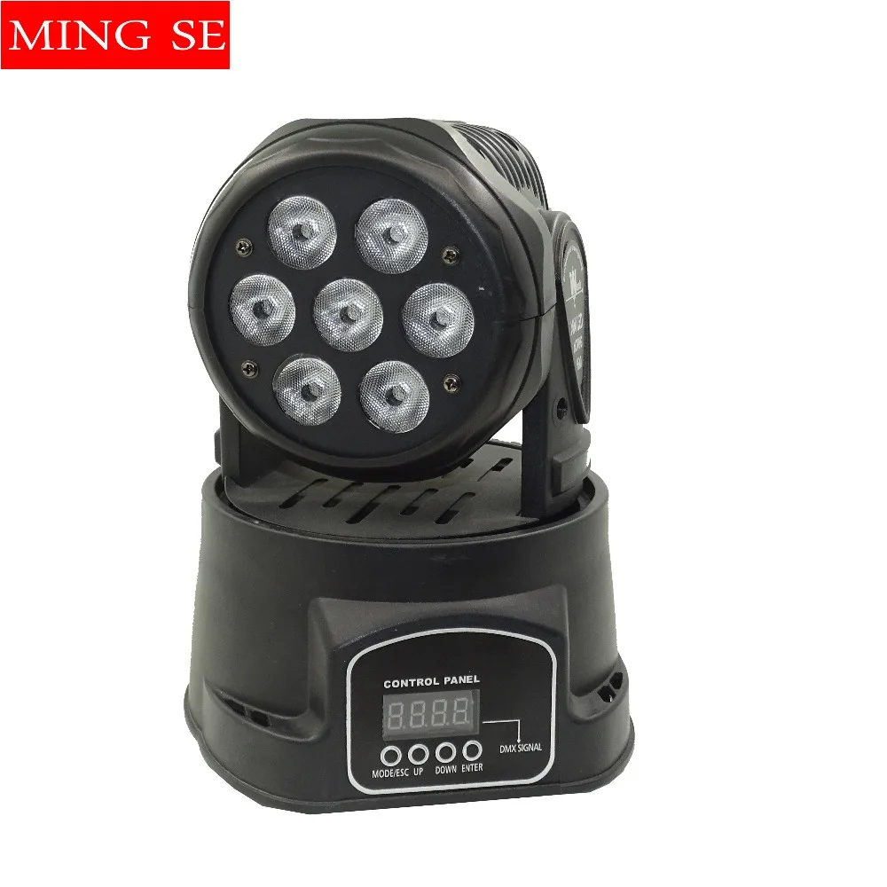 1 шт. CREE 7x12 Вт RGBW quad Мини светодиодный моющийся движущийся головной свет светодиодный сценический мини-светодиод движущаяся головка 14 каналов