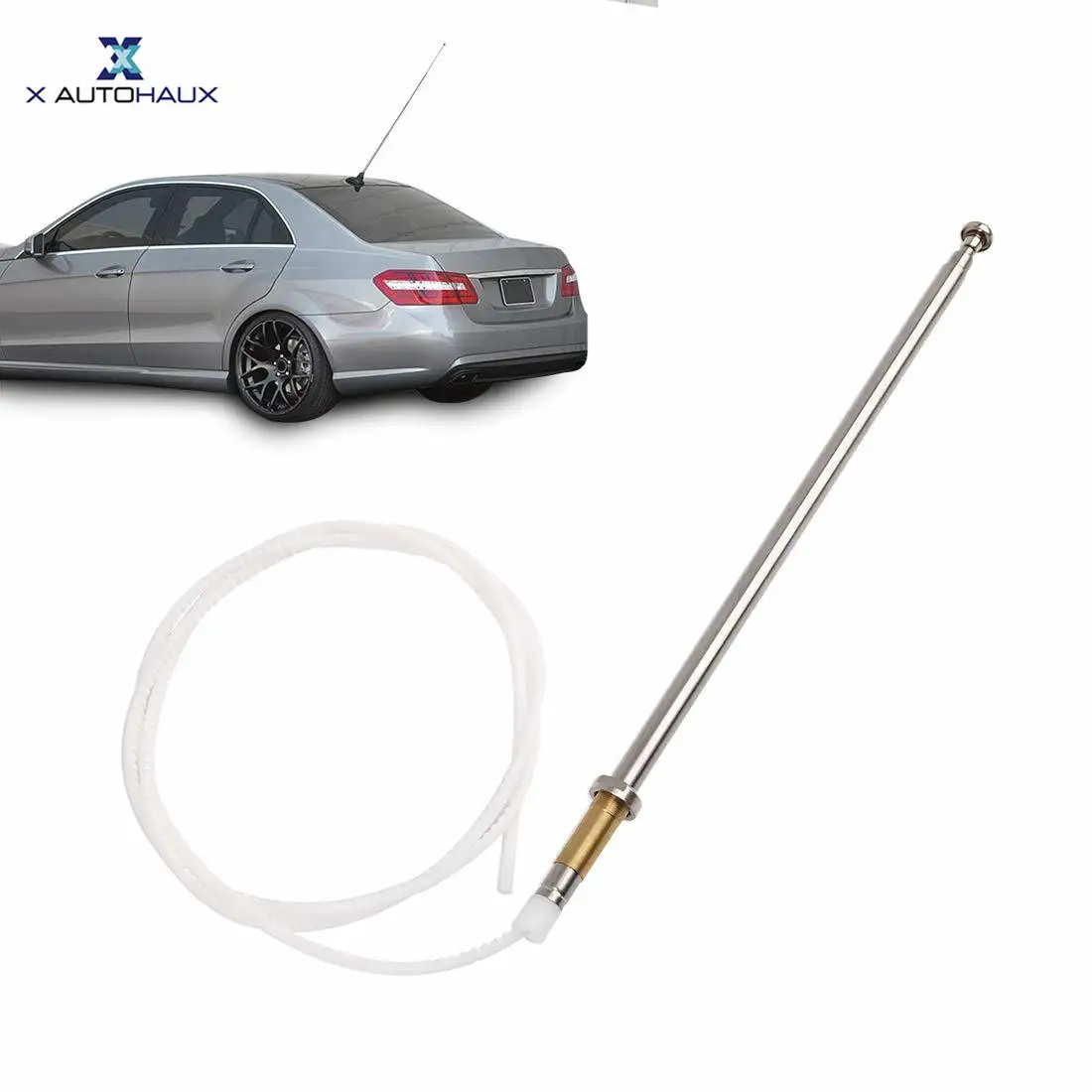 X AUTOHAUX DC 12 В Антенна питания AM FM радио антенны Замена мачты для Mercedes Benz W124 W126