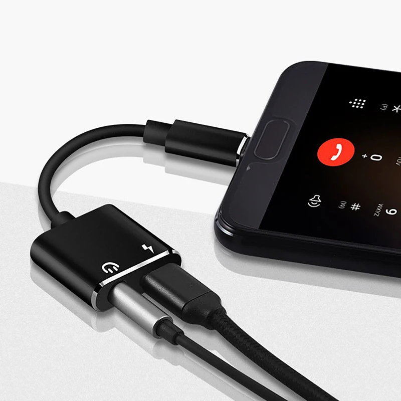 2 в 1 аудио кабель зарядное устройство для наушников USB Тип C до 3 5 мм разъем адаптер