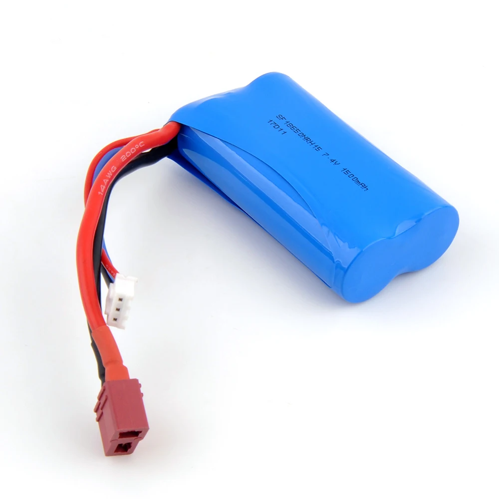 7 4 V 1500mah Большая емкость Li po батарея для Wltoys 12428 12423 1:12 RC автозапчасти|Детали и