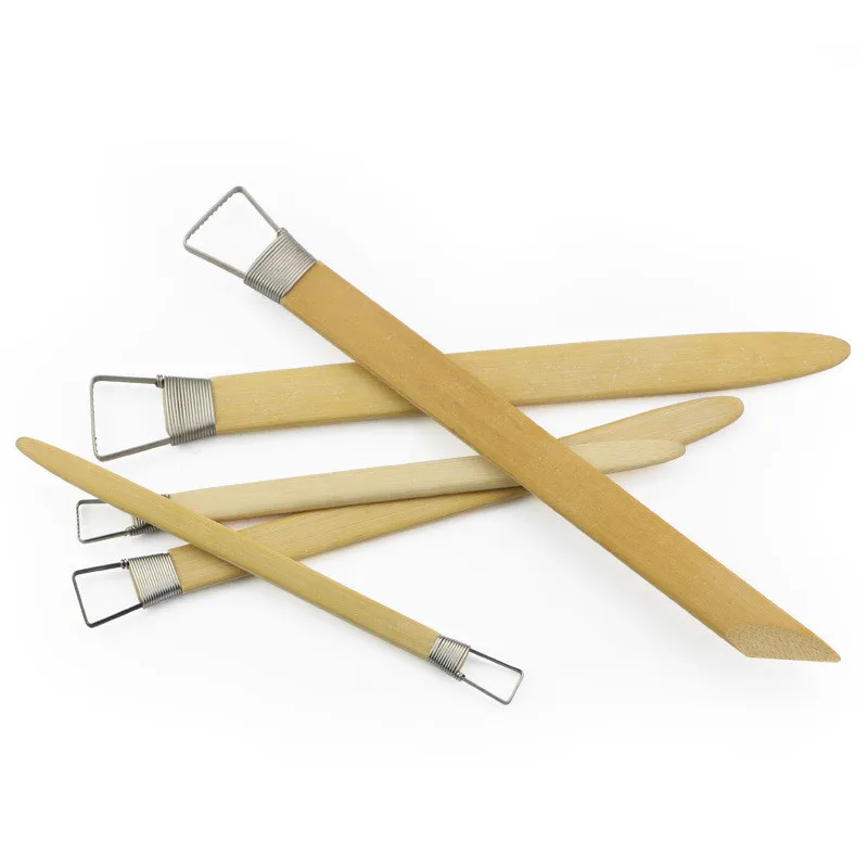 1 шт. бамбуковое лезвие с зубцами инструменты для моделирования цветная глина