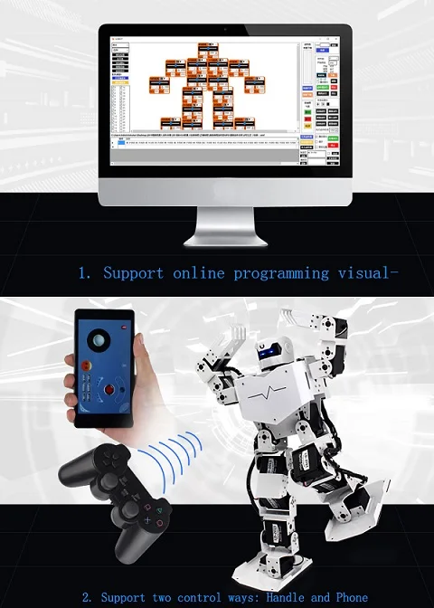 16DOF Robo-Soul H3s Biped Robotics двухногий человеческий робот комплект в алюминиевой раме с сервоприводами и шлемом в разобранном виде olly белый или красный