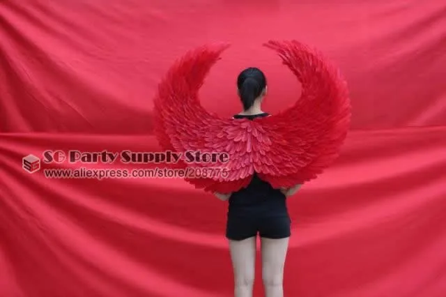 Горячая распродажа! Высококачественные сексуальные красные Большие Перья