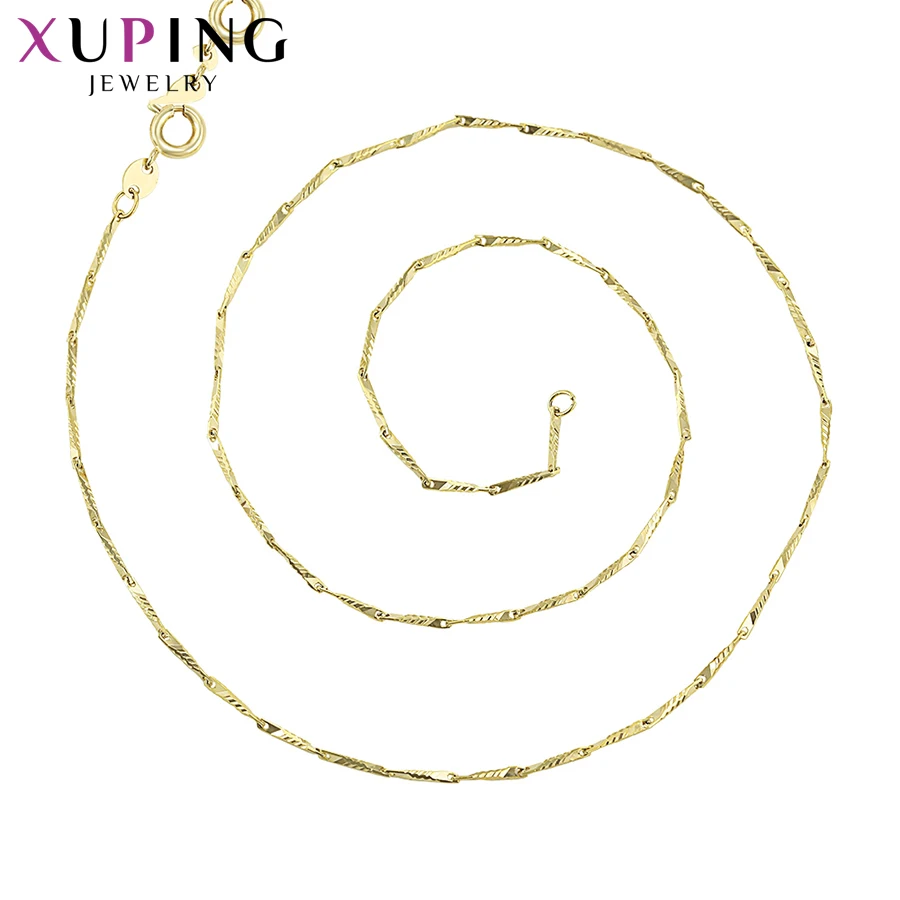 Ювелирные изделия Xuping ожерелье с золотым покрытием светло-желтого цвета для