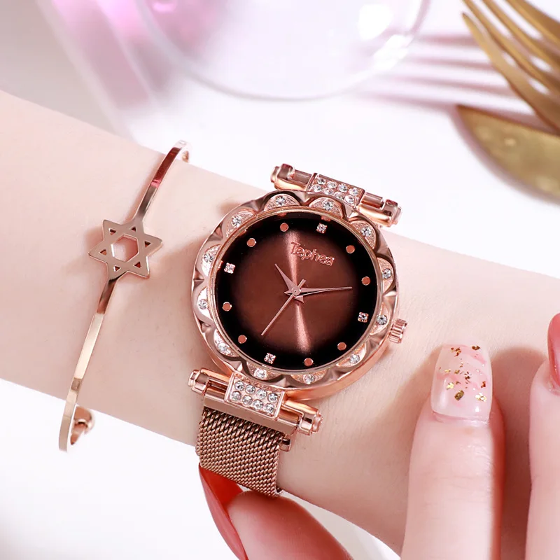 

Luxury Watch Women 2020 Stainless Steel Quartz Clock Fashion Ladies Rhinestone Wristwatches Female Quartz Watch Relogio Feminino