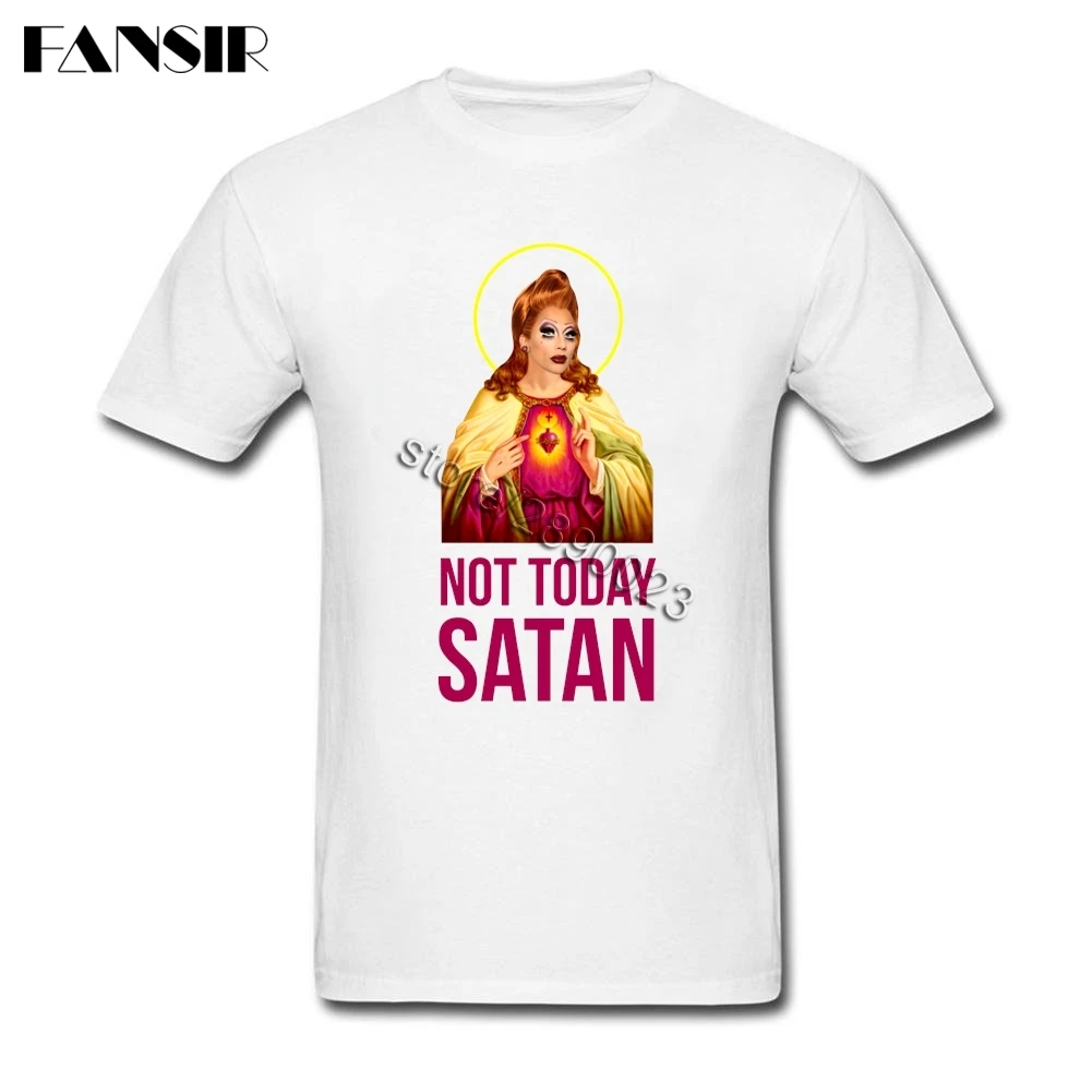 Рубашки Bianca Del Rio Rupaul Мужская футболка в классическом стиле с коротким рукавом 100%