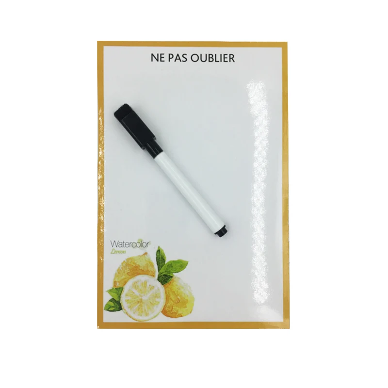 Фрукты магнит на холодильник с бесплатной ручкой гибкие доски для записей белая