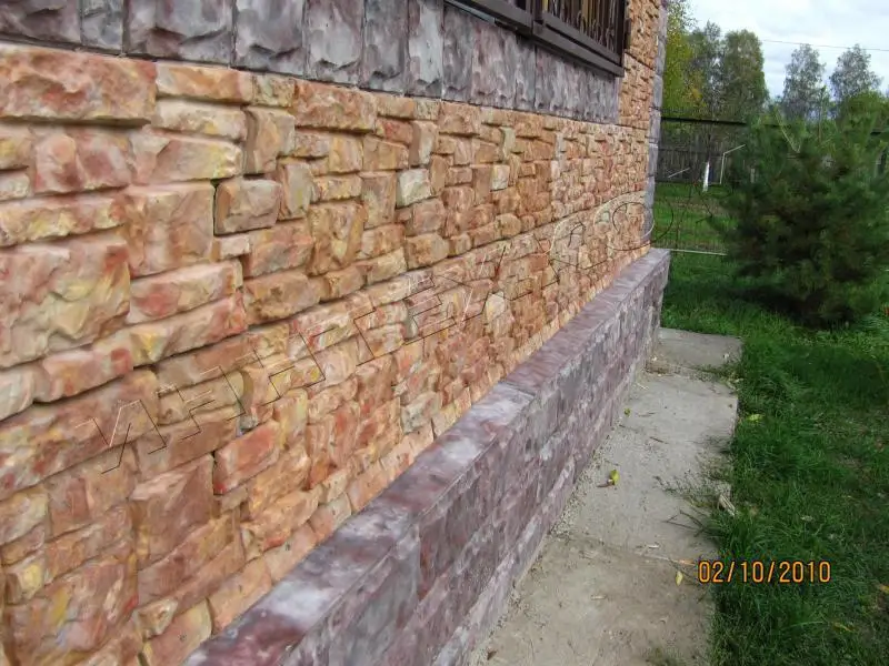 Пластиковые формы для искусственных стенок Цементная плитка Старый замок