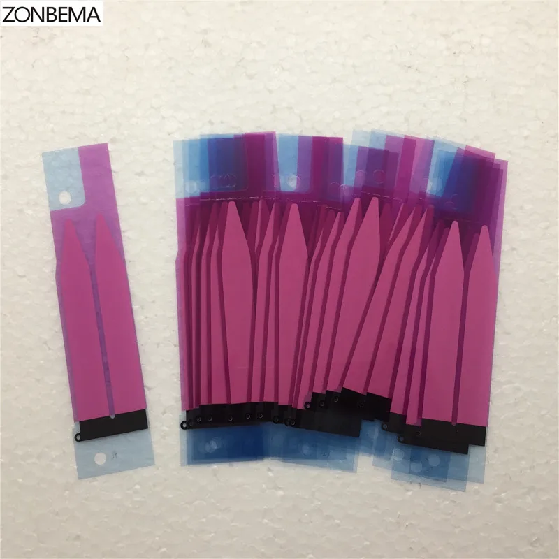ZONBEMA, 5 шт., оригинальная наклейка на батарею, клейкая лента для iPhone X, 5S, 5C, SE, 6, 6 S, 7, 8 Plus, 4,7 дюйма, 5,5 дюйма