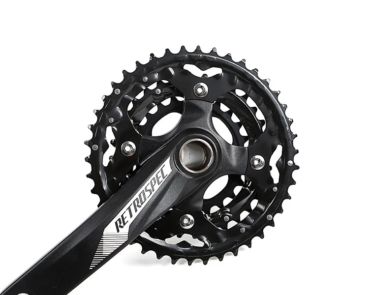 MTB Crankset With BB68-72 Crank 170mm BCD104mm Steel Plate Bicycle Chainring Bike Sprocket 24-32-42T 30 Speed Aluminium Cranks | Спорт и