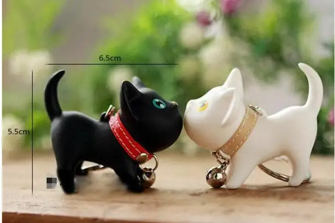 10 шт. Новая мода Kawaii металла котенок кошка брелок кольцо аниме брелок новинка творческий брелок Шарм Для женщин девочки; дети