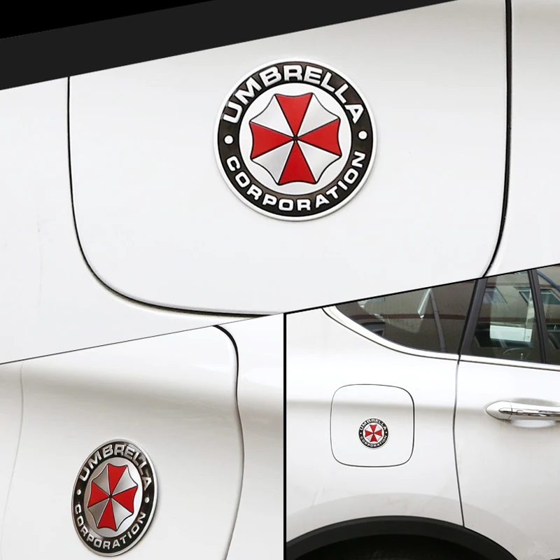 3D алюминиевый сплав биоопасности зонтик стикер автомобиля для Mitsubishi ASX/Outlander/Lancer