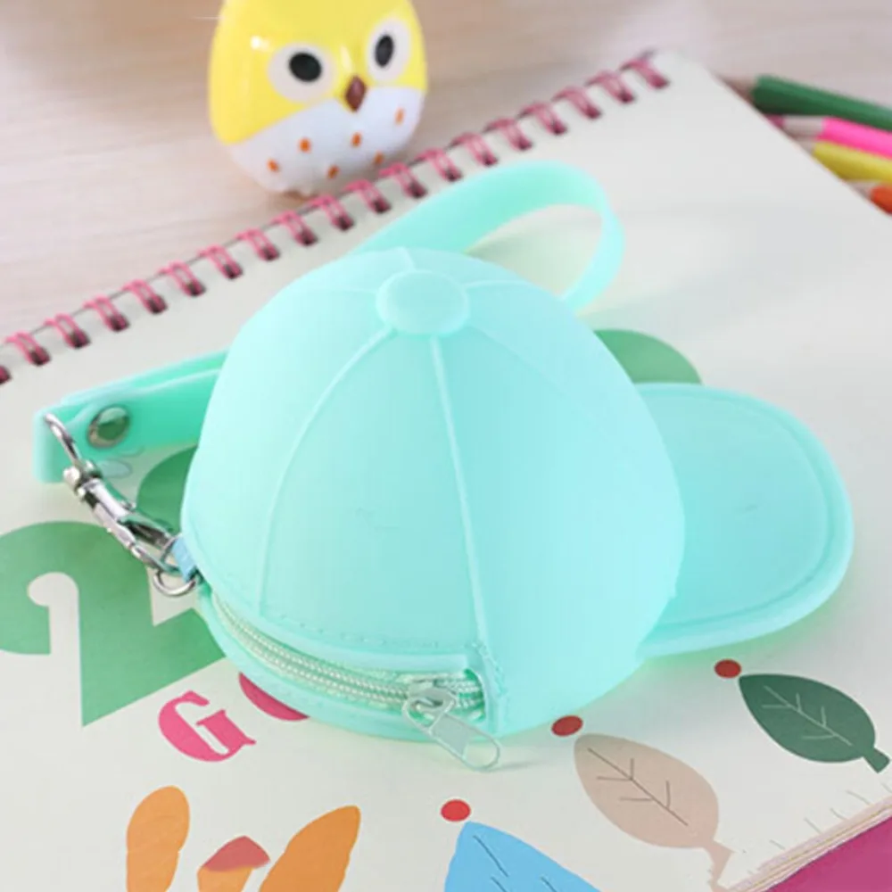 Красочные силиконовые детские кошельки милые держатели для монет подарки