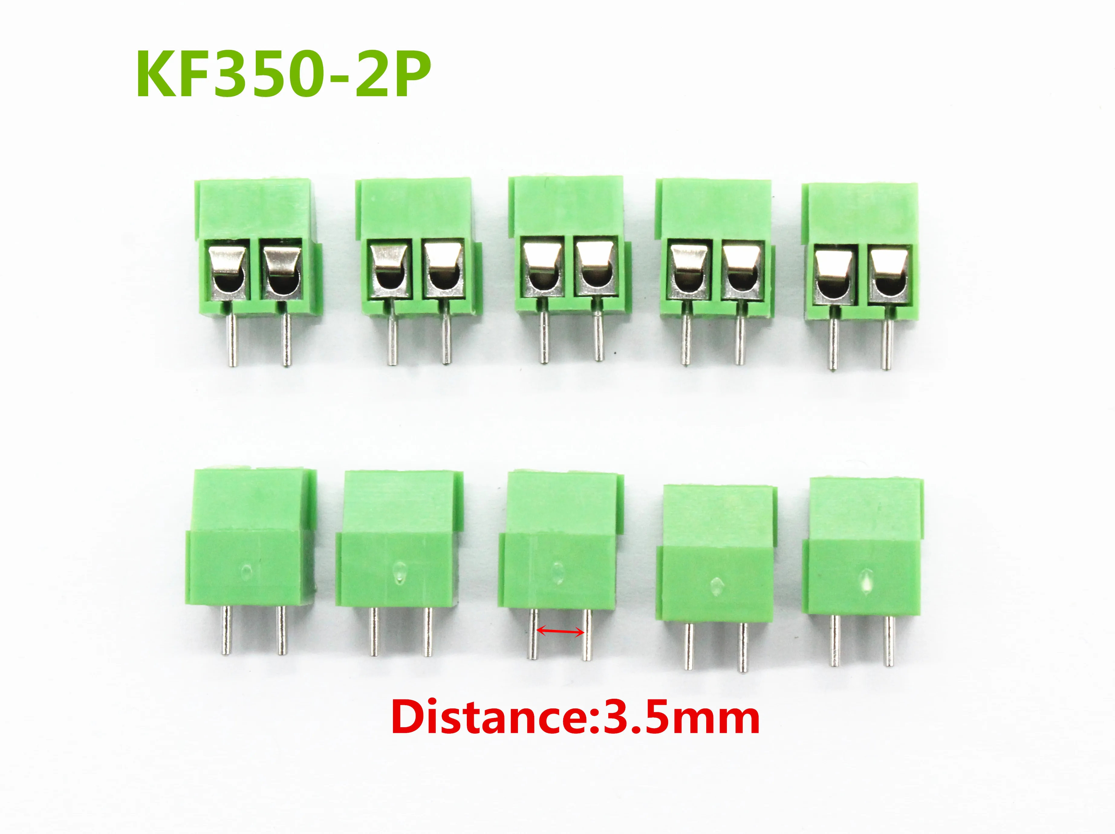 10 шт. KF350 2P 3P 3 5 мм Шаг 3Pin 2Pin 2 way прямые булавки PCB Винтовые клеммы