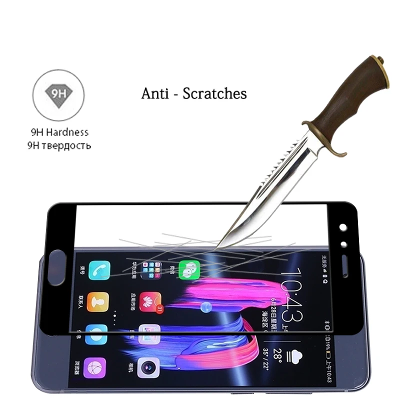 3D Curved edge full Cover Tempered Glass film For Huawei Honor 9 STF-AL00 AL10 L09 Glory screen protector | Мобильные телефоны и